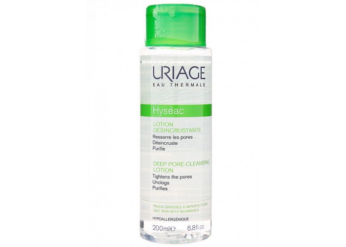 Uriage Лосьон для глубокого очищения пор для кожи лица и тела Исеак / HYSEAC LOTION DESINCRUSTANTE, 200 мл