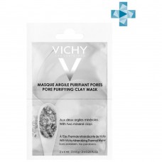 VICHY MINERAL MASKS Минеральная очищающая поры маска с глиной 2x6 мл (саше)