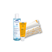 Набор Neotone Aqua Неотон Аква 250 мл+Uveblock SPF 50+ DryTouch Увэблок СПФ 50+ Драй Тач 40 мл в брендированной косметичке