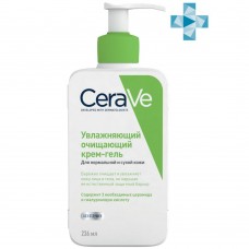 CeraVe Увлажняющий очищающий крем-гель для нормальной и сухой кожи лица и тела 236 мл