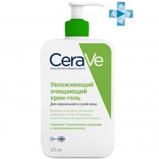 CeraVe Увлажняющий очищающий крем-гель для нормальной и сухой кожи лица и тела 473 мл