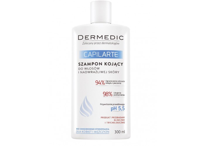Dermedic CAPILARTE Успокаивающий шампунь для волос и сверхчувствительной кожи головы 300 мл