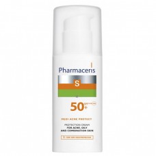 Pharmaceris S Крем защитный для кожи с акне, комбинированной и жирной MEDI ACNE PROTECT SPF 50+ 50 мл