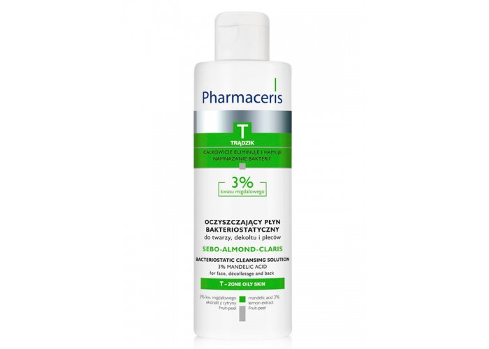 Pharmaceris T Лосьон для очищения кожи лица, зоны декольте и спины Sebo-Almond-Claris с 3% миндальной кислоты 190 мл